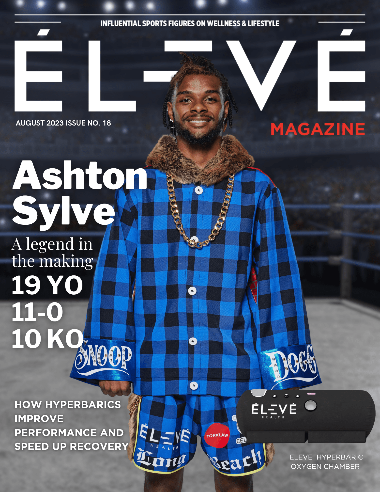 Magazine cover featuring Ashton Sylve