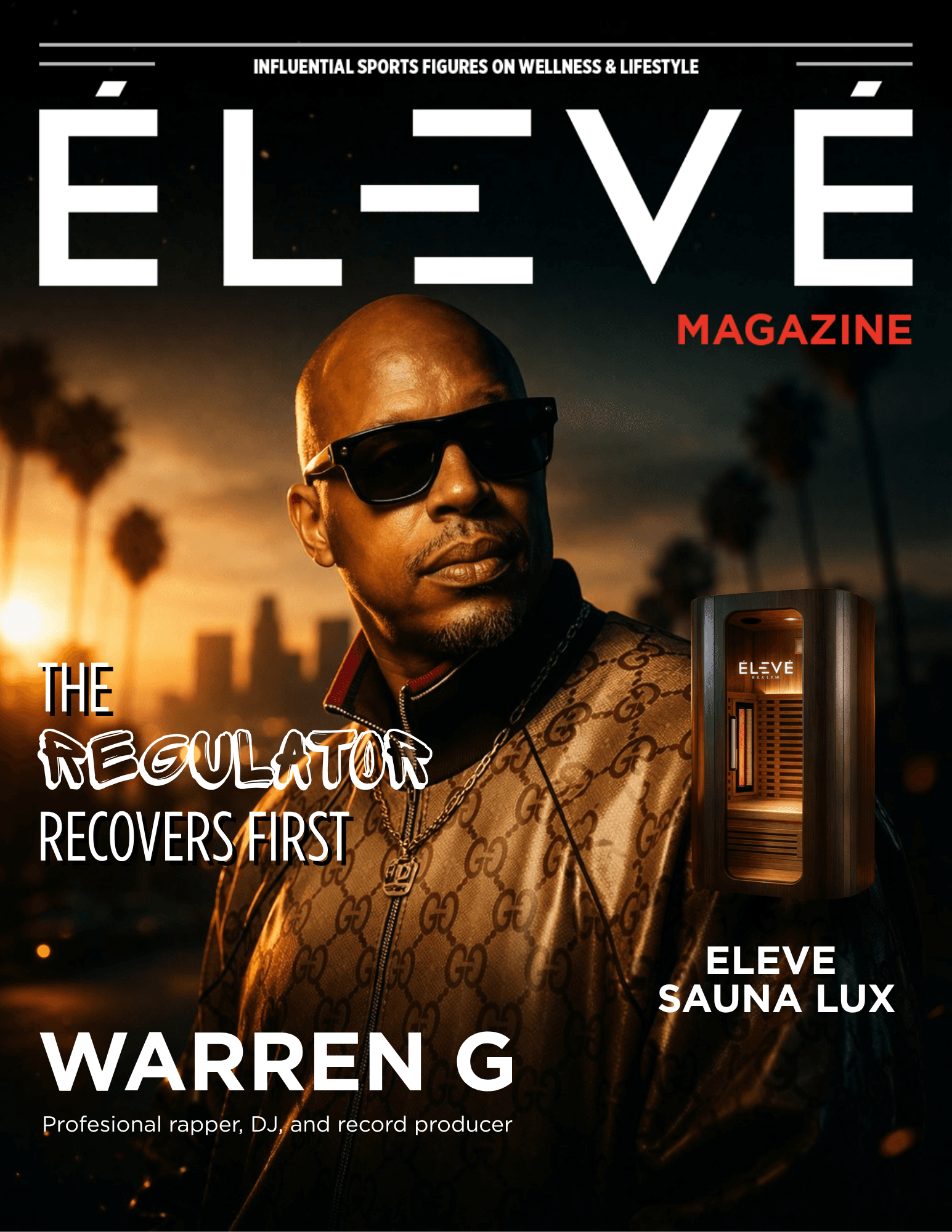 Magazine cover featuring Warren G