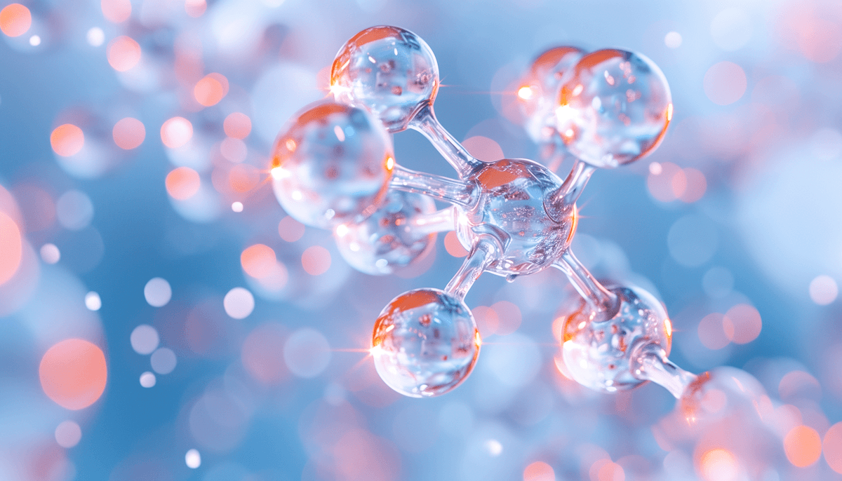 Stylized molecular structure — Eleve Longevity biomarkers